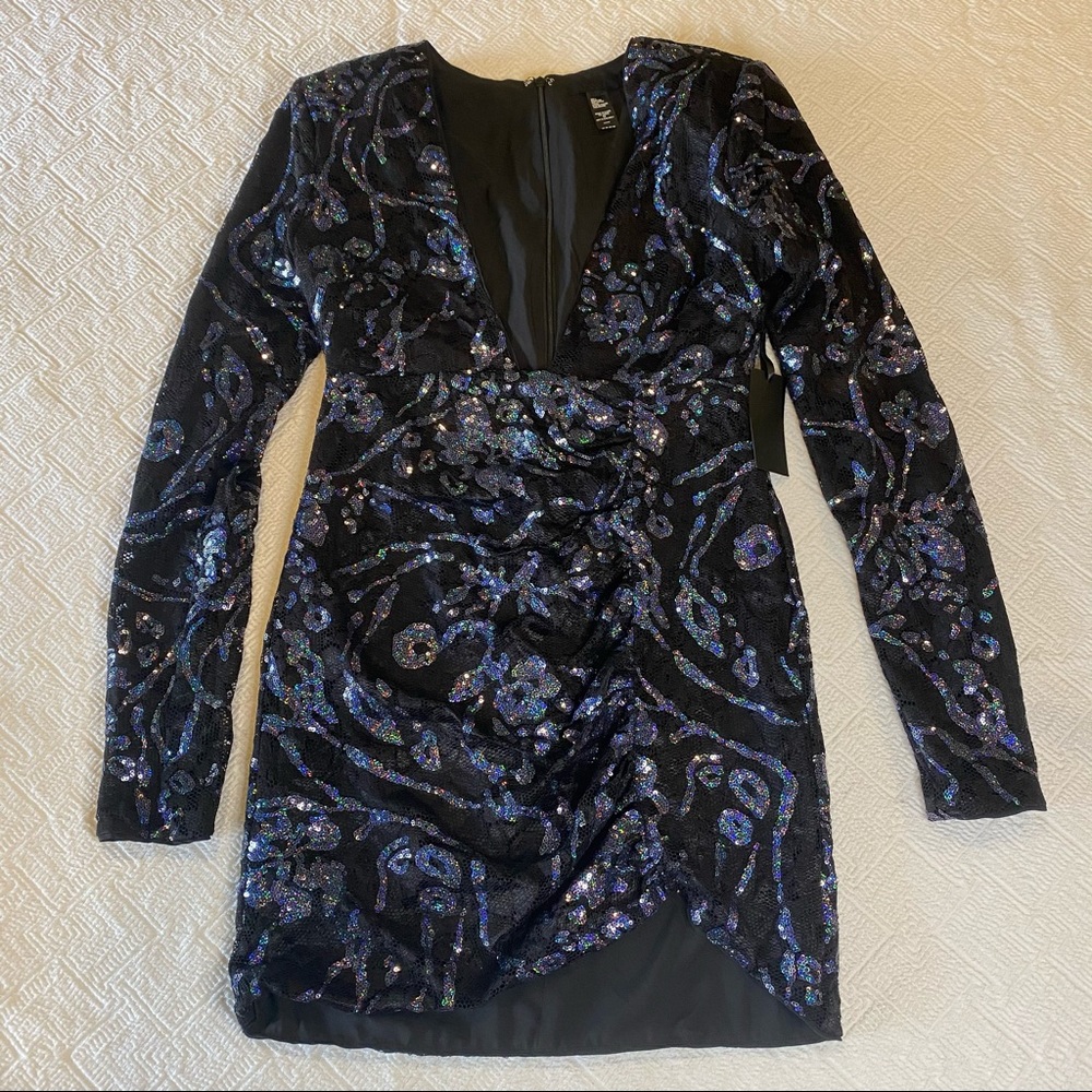 h:ours | Sequined Mini Dress NWT